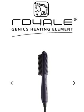 Black Ceramic Heated Hair Straightening Brush